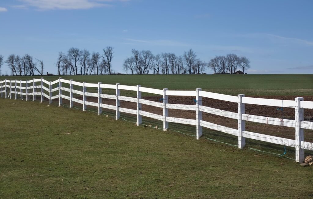white, fence, nature, amish, country, lancaster, pennsylvania, farm, spring, summer, grass, pasture, meadow, picket fence, horizon, wooden